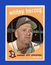 1959 Topps Set-Break #392 Whitey Herzog VG-VGEX *GMCARDS*