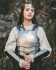 Medieval Knight Brave Lady Armor Female Fantasy Costume Cosplay Larp armor Steel