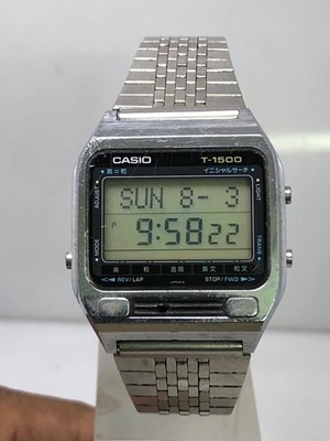激レア　CASIO　カシオ　T-1500　ヴィンテージ Casio T-1500 Walking Dictionary Digital English Japanese Watch