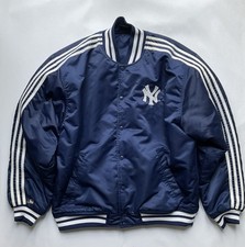 Adidas New York Yankees Giacca Bomber Blu Navy con Bottoni Taglia M