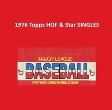 1976 Topps HALL OF FAME & STAR *FINISH YOUR SET* Baseball Card SINGLES *CgC605*