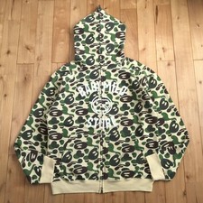 Vintage BAPE Milo camo full zip hoodie a bathing ape NIGO Size M