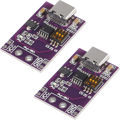 2-Pack Type-C QC AFC PD2.0 PD3.0 to DC Spoof Scam Fast Charge Trigger Polling De