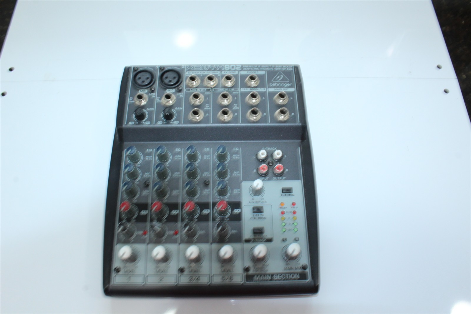 Vintage Mixer Behringer XENYX802 Premium Output 2-BUS Mixer Untested As Is - #A
