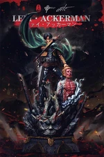 LC Studio Attack on Titan Levi Ackerman VS Zeke Jaeger Resin Statue 1/6 H48CM