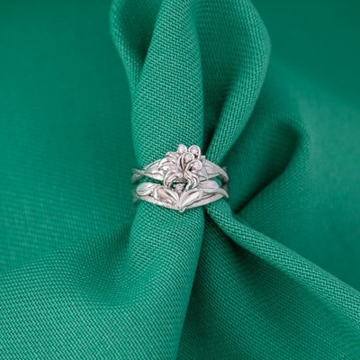 Disney X RockLove 'Tangled' Rapunzel Sundrop Flower Stacker Rings - Size 7