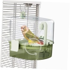 Automatic Bird Baths for Cage   Indoor Parakeet Bath with Pump, Bird Green