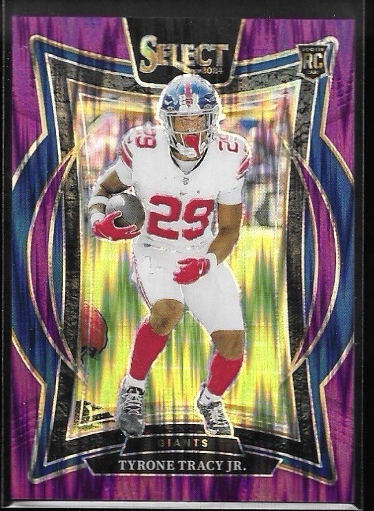 2024 Panini Select - Concourse Tyrone Tracy Jr. #61 Purple Prizm /360 (RC)