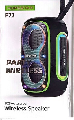 HOPESTAR P72 30W Portable Bluetooth Speaker - IPX5 Waterproof, 4000mAh, TWS