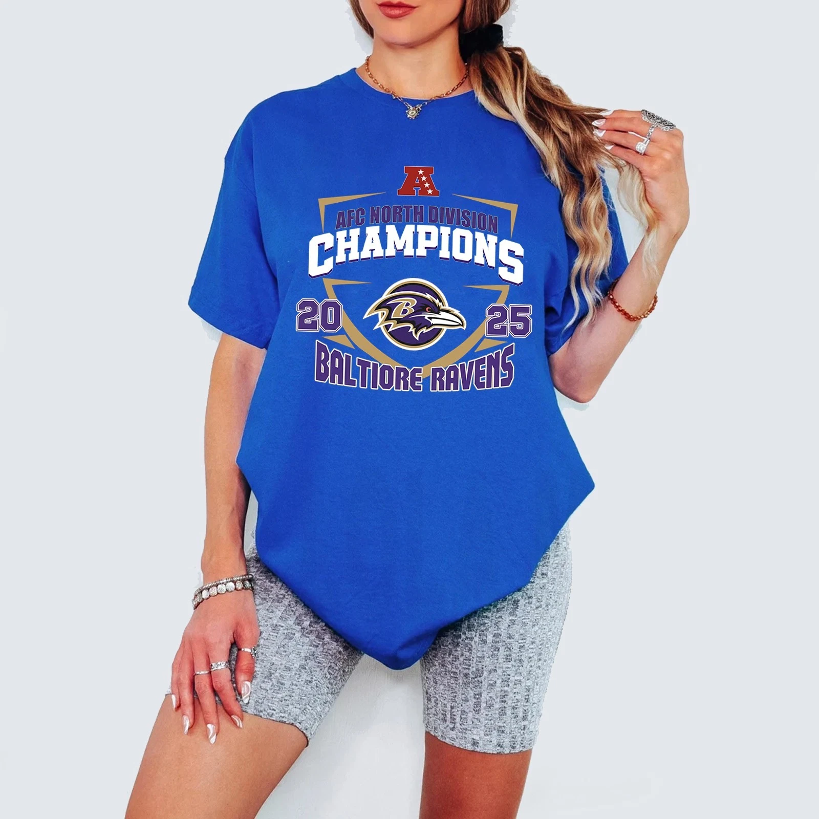 Baltimore Ravens AFC North Division Champions 2025 TShirt