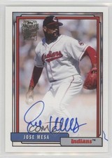 2018 Topps Archives Fan Favorites 1992 Design Jose Mesa #FFA-JM Auto 0a1