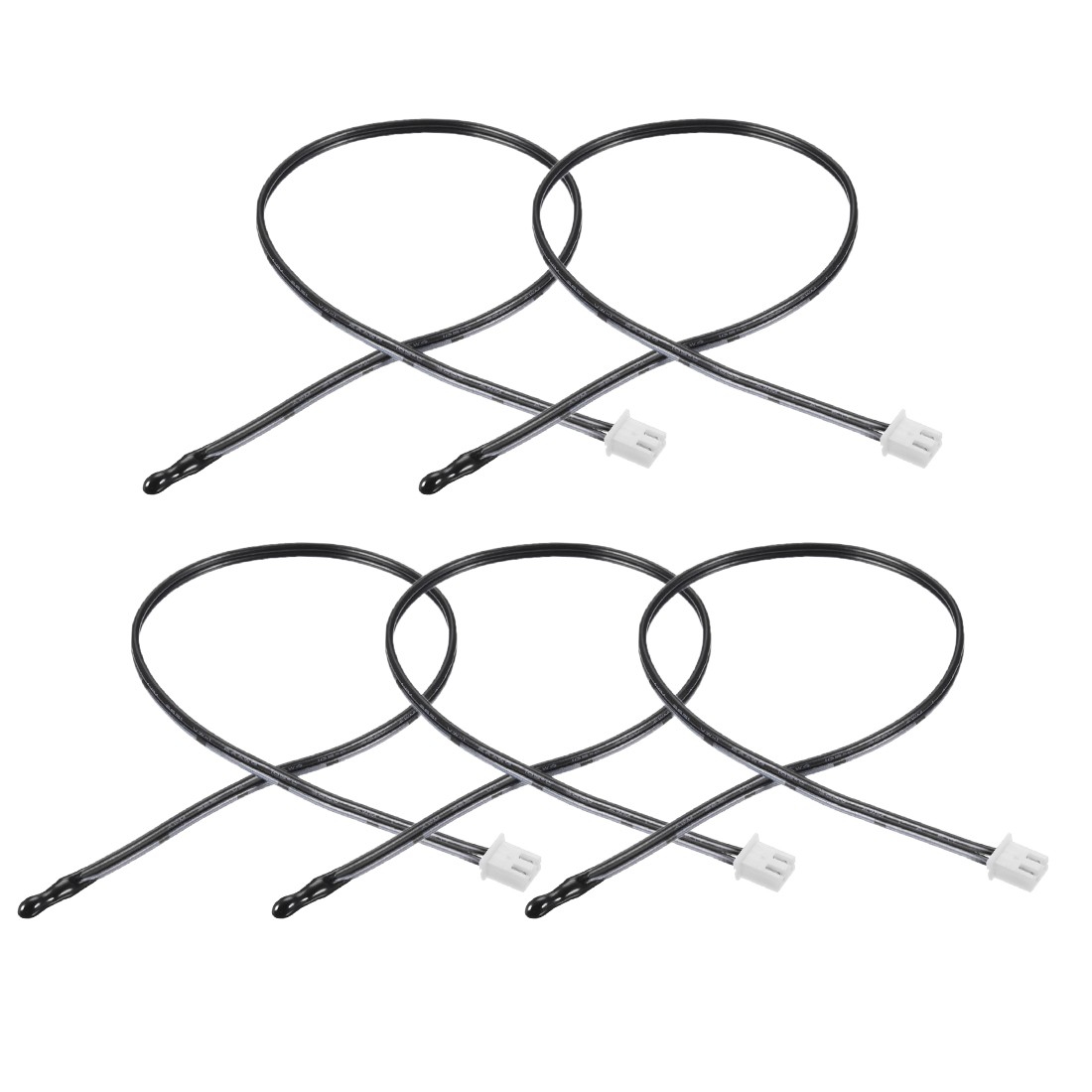 5 Pcs 5K NTC Thermistor Probe 15.7" Epoxy Sensitive Temperature Temp Sensor