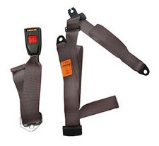 Schwarzer 3-Punkt-Gurt Securon hinten - statisch
