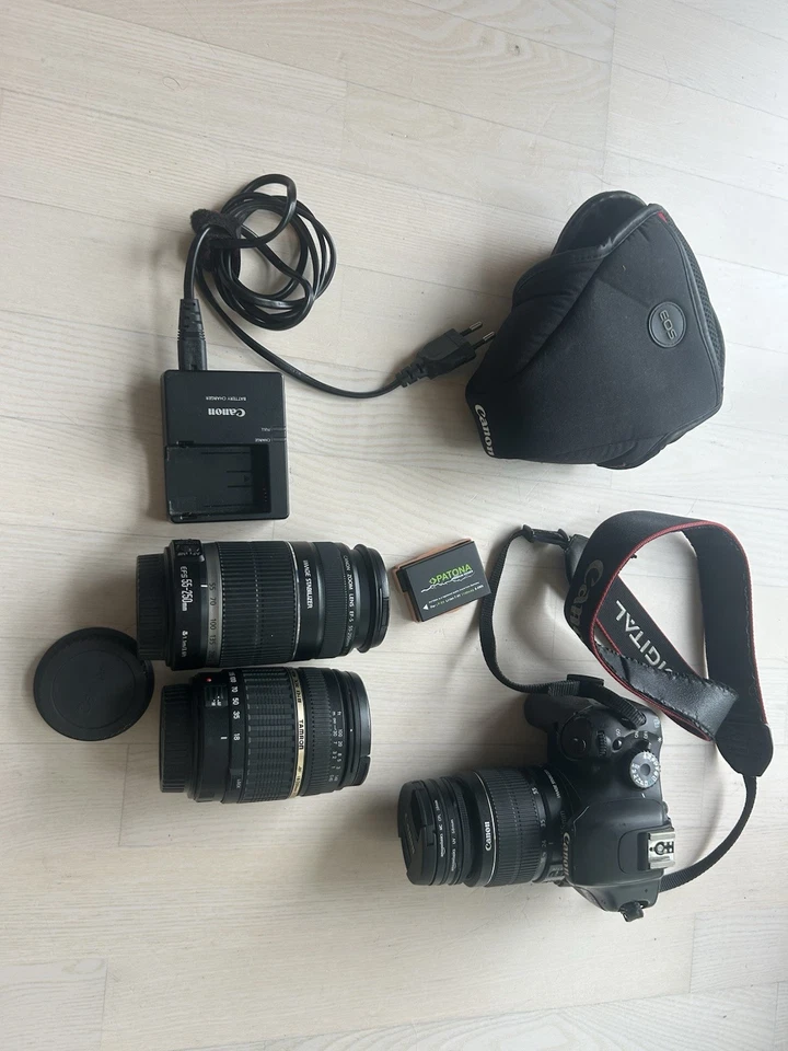 Canon EOS 550d Inkl. 3 Objektive (u.a. Zoomobjektiv 55-250mm)