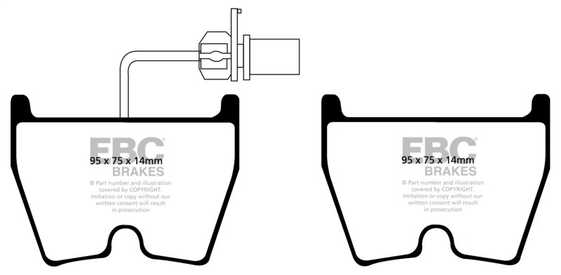 EBC Bluestuff NDX Front Brake Pads Audi RS4 RS5 Gallardo