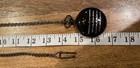 Pocket Watch with Removable Chain Gun Metal Gray Black New In Box — photo 5