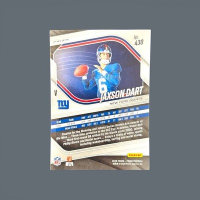 2025 Panini Prizm - Rookie Variation Jaxson Dart #430 Silver Prizm