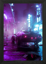 Cyberpun77 Framed Wall Art Poster Canvas Print Picture