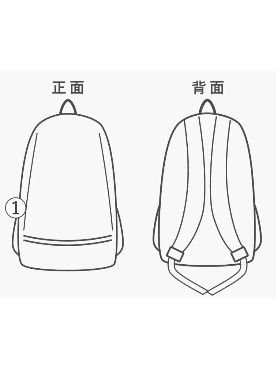 DATUM Backpack Nylon Blue Solid Color - image 8