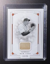 2016 Panini National Treasures Ernie Lombardi Game-Used Material Bat #12/25