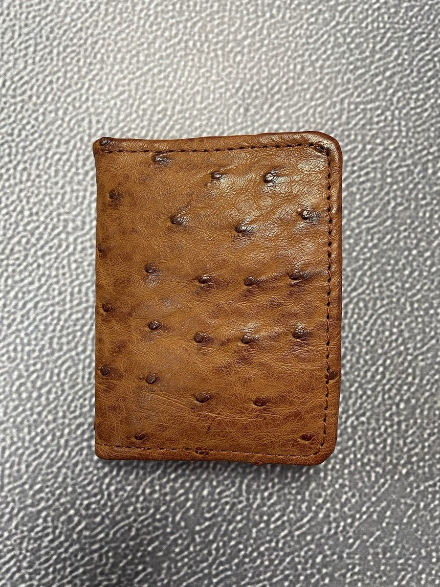 New Tecovas Genuine Pecan Bifold Card Case Wallet Leather 03