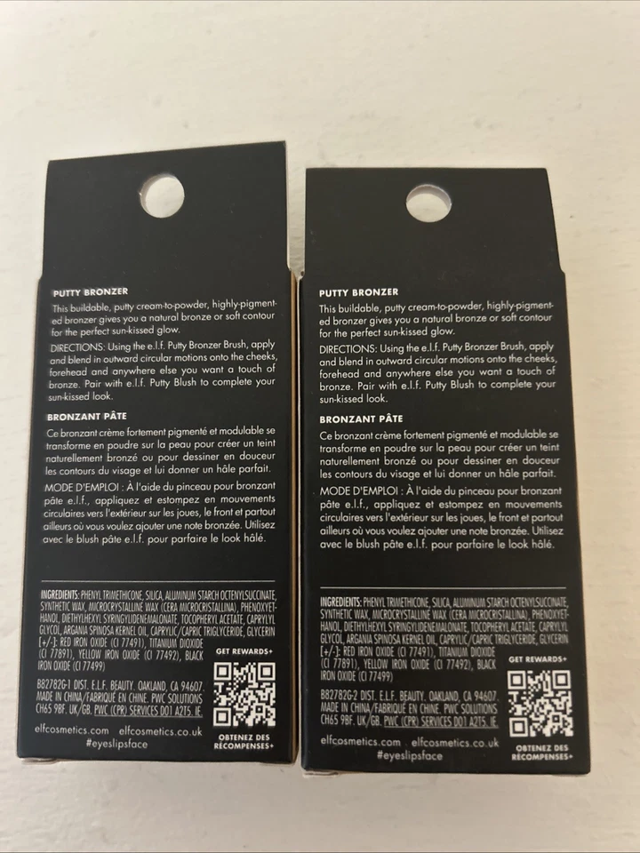 e.l.f. Putty Bronzer Tan Lines 0.35 Oz Bronzant Pate Sealed In Box Lot Of 2 - Image 2 of 4