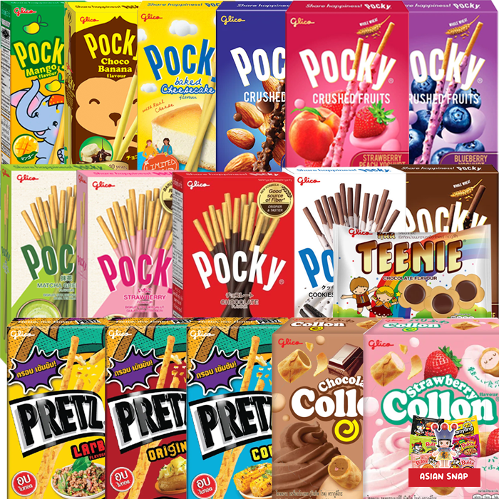 GLICO POCKY SNACK BOX Biscuit Sticks-Japanese Snack Box(8counts