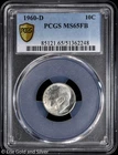 1960-D 10C Silver Roosevelt Dime PCGS MS 65 FB