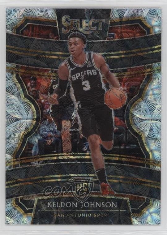 2019-20 Panini Select Concourse Scope Prizm Keldon Johnson #45 pe8