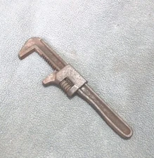 Vintage Auto Pipe Wrench 9 inch  USA American Tools Monkey Adjustable Threaded 
