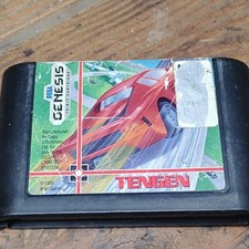 Tengen Hard Drivin' - Sega Genesis Game Cartridge, Video Game, 1989