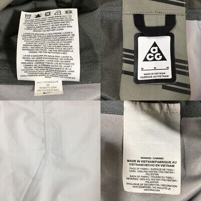 Nike Lab Acg Acronym Alpine Jacket Gore-Tex 924075-004 Men'S Size M Khaki  Green