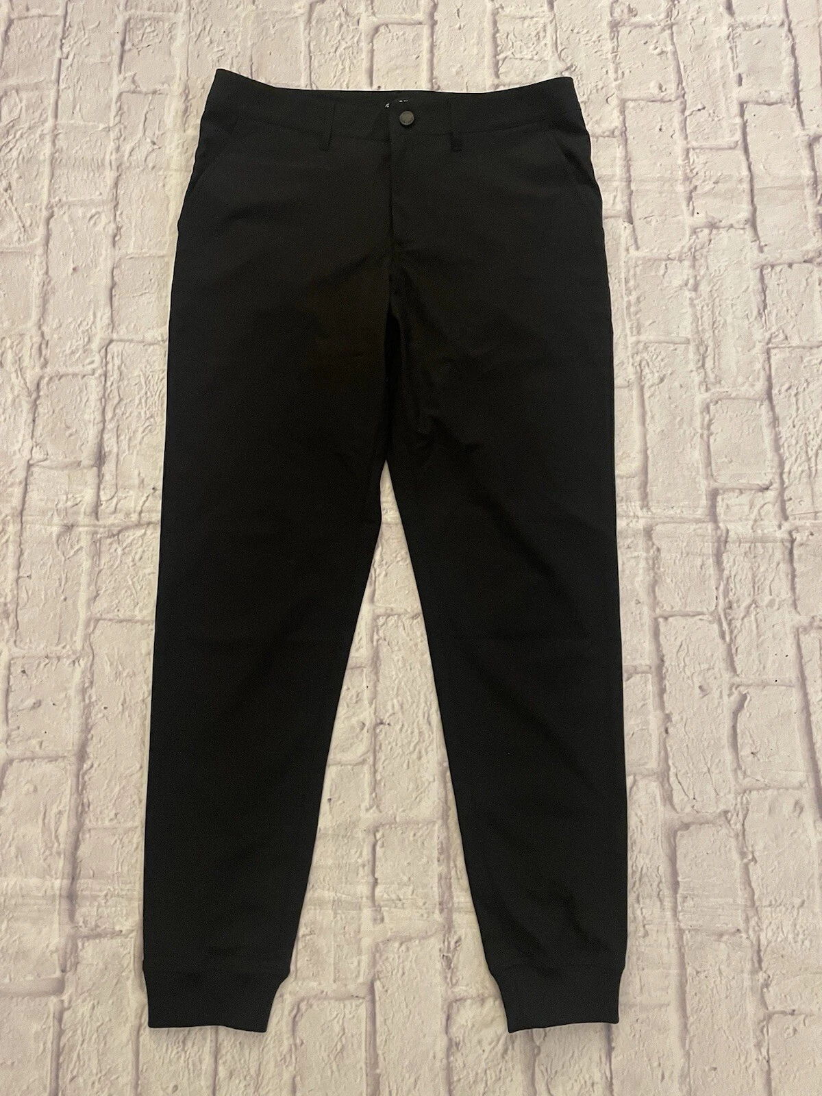 Asher Pants Mens 30 Beige Black Joggers Golf Driving Range Commute Office