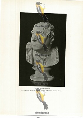 Georg Friedrich Händel, Komponist, Roubillac, Buchillustration (Druck), um 1892