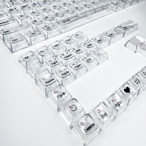 Transparentes Tastenkappen-Set PC Shine Through Backlit CBSA - Bild 9 von 14