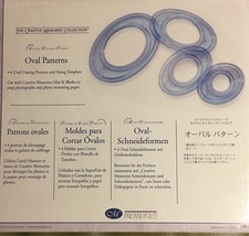 Creative Memories CUSTOM CUTTING SYSTEM 4 OVAL PATTERNS Sizing Template