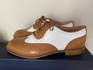 wingtip brooks spectator brothers womens leather shoes