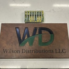 WAGO 282 3-Conductor Ground Terminal Blocks Green/Yellow LOT OF 8. E82