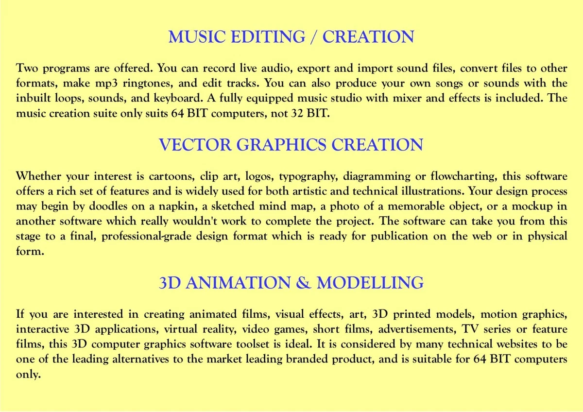 Software de edición de video y creación de películas parte de 20 PROGRAMA MEGA PAQUETE Windows DVD