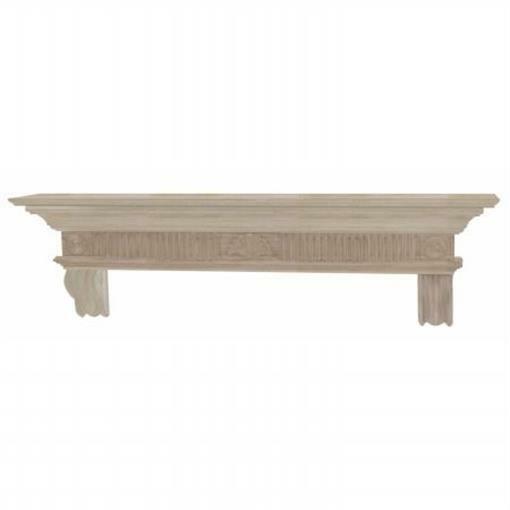 Pearl Mantels Abingdon Wood 72 Inch Fireplace Mantel Shelf