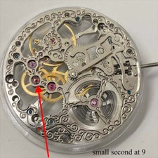 China Made ST3600 6497 Hand Winding Mechanical Movement Carved Silver