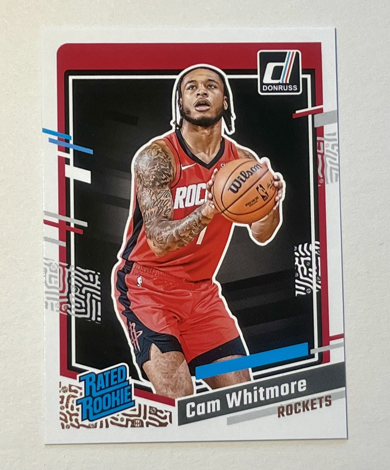 2023-24 Panini Donruss Cam Whitmore Rated Rookie #211 Houston Rockets