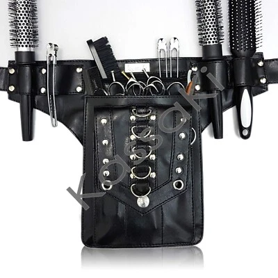Kassaki Friseur Werkzeuggürtel Scherentasche Scherenholster Gürteltasche 10 Scheren