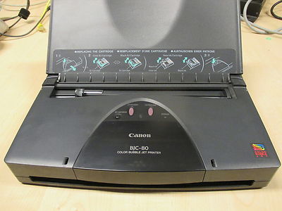 CANON BJC-80 Color Laptop MOBILE Printer BJC 80 Parallel Drucker Inkjet EXCL PSU