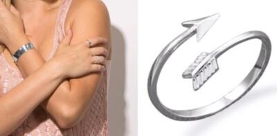 Arrow Wrap Around Stack Midi Ring 925 Sterling Silver Size 4-10