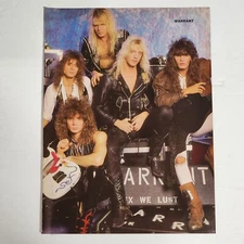 Warrant & Hurricane double-sided color pinup poster clipping vintage 80s 8x10