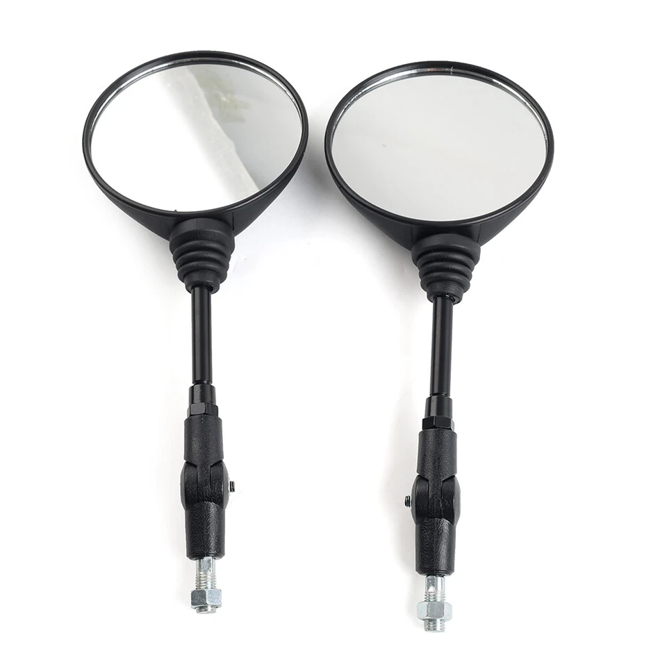 Rearview Mirror 10mm Antifall Folding Round Mirror For Motorcycle 7/8" Handlebar - Изображение 3 из 4