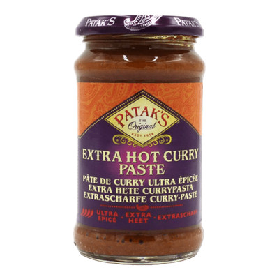 Patak's - 283g Extra Hot Curry Paste (sehr scharf)