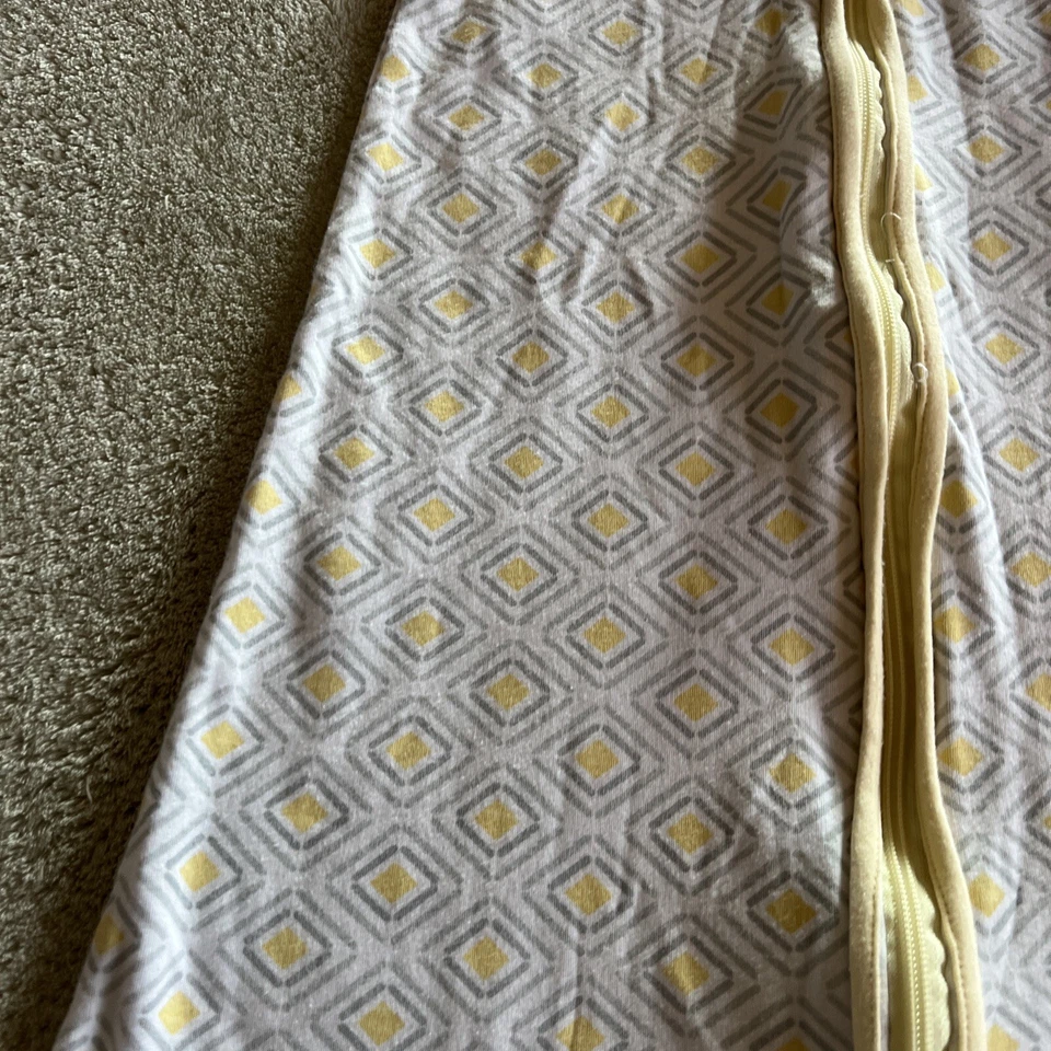 Halo Boys Girls Unisex Gray Yellow White Diamonds SMALL 0-6 Months - Image 4 of 4