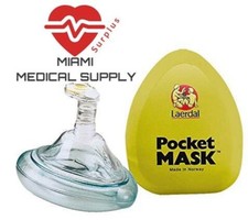 10 X Laerdal CPR Emergency Pocket Face Mask Protection Child Adult Free Shipping